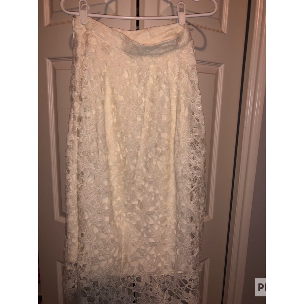 cream lace downeast skirt!